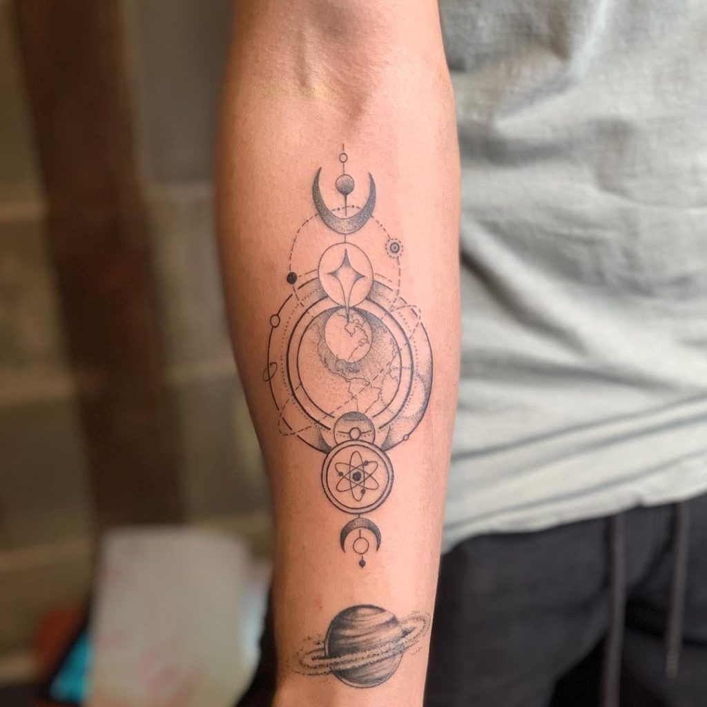 Space Circle Tattoo