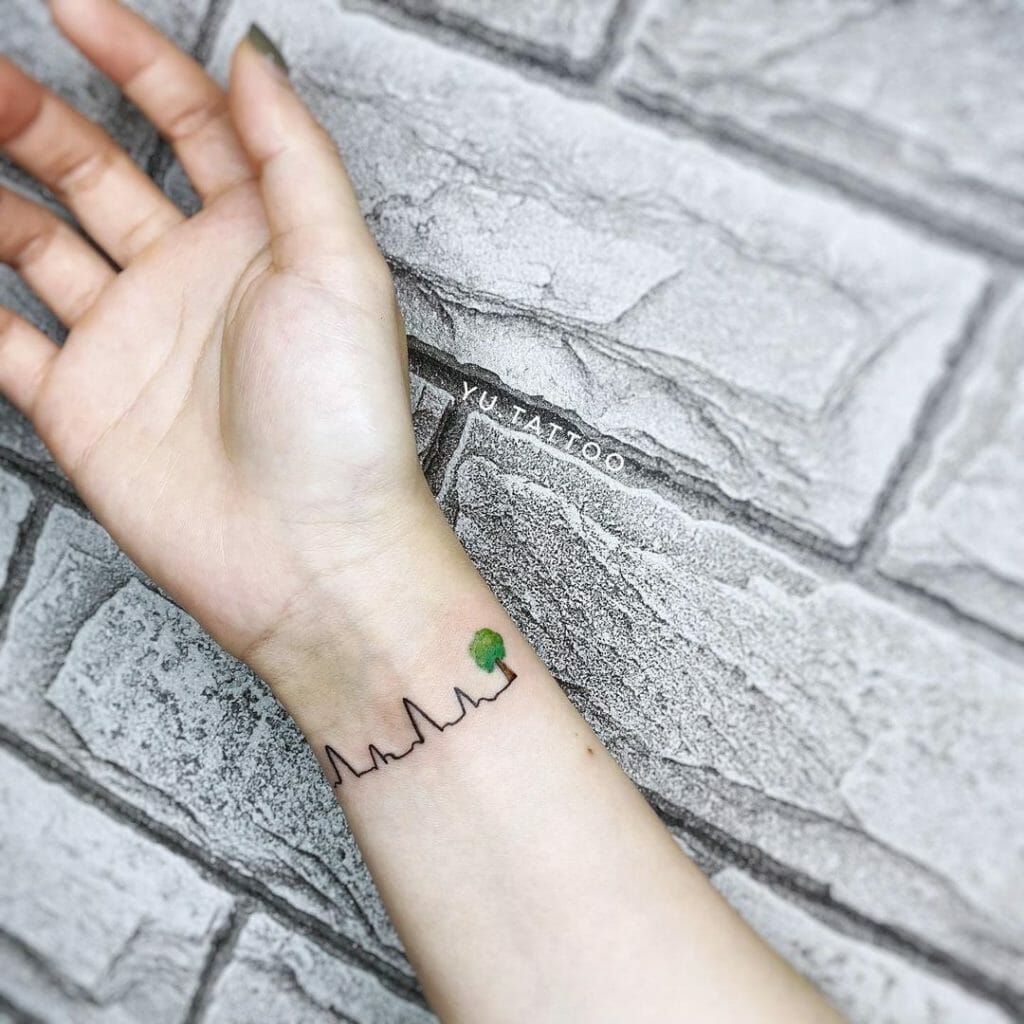 Special EKG Tattoo Designs For Your Wrist