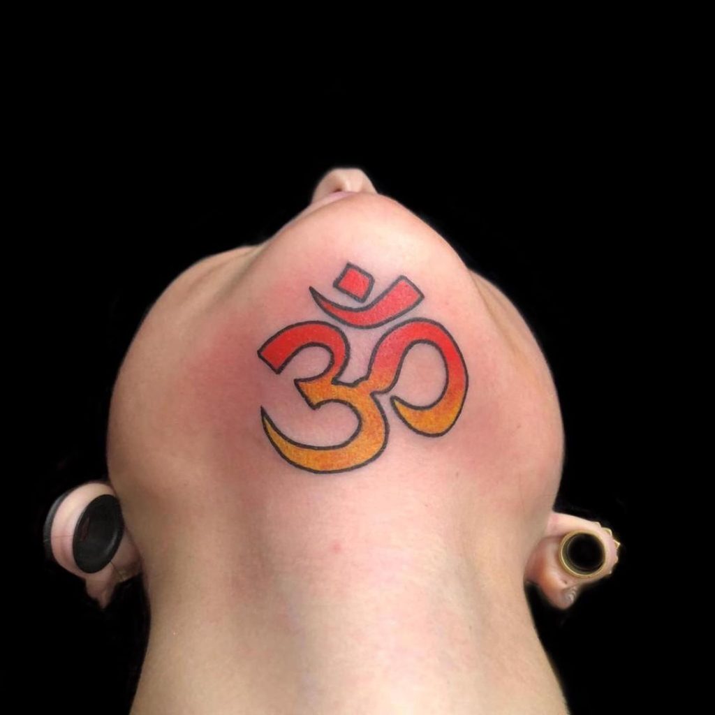 Spiritual Chin Tattoo