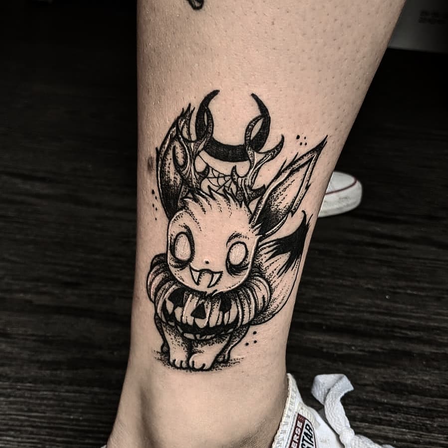 Spooky Eevee Tattoos