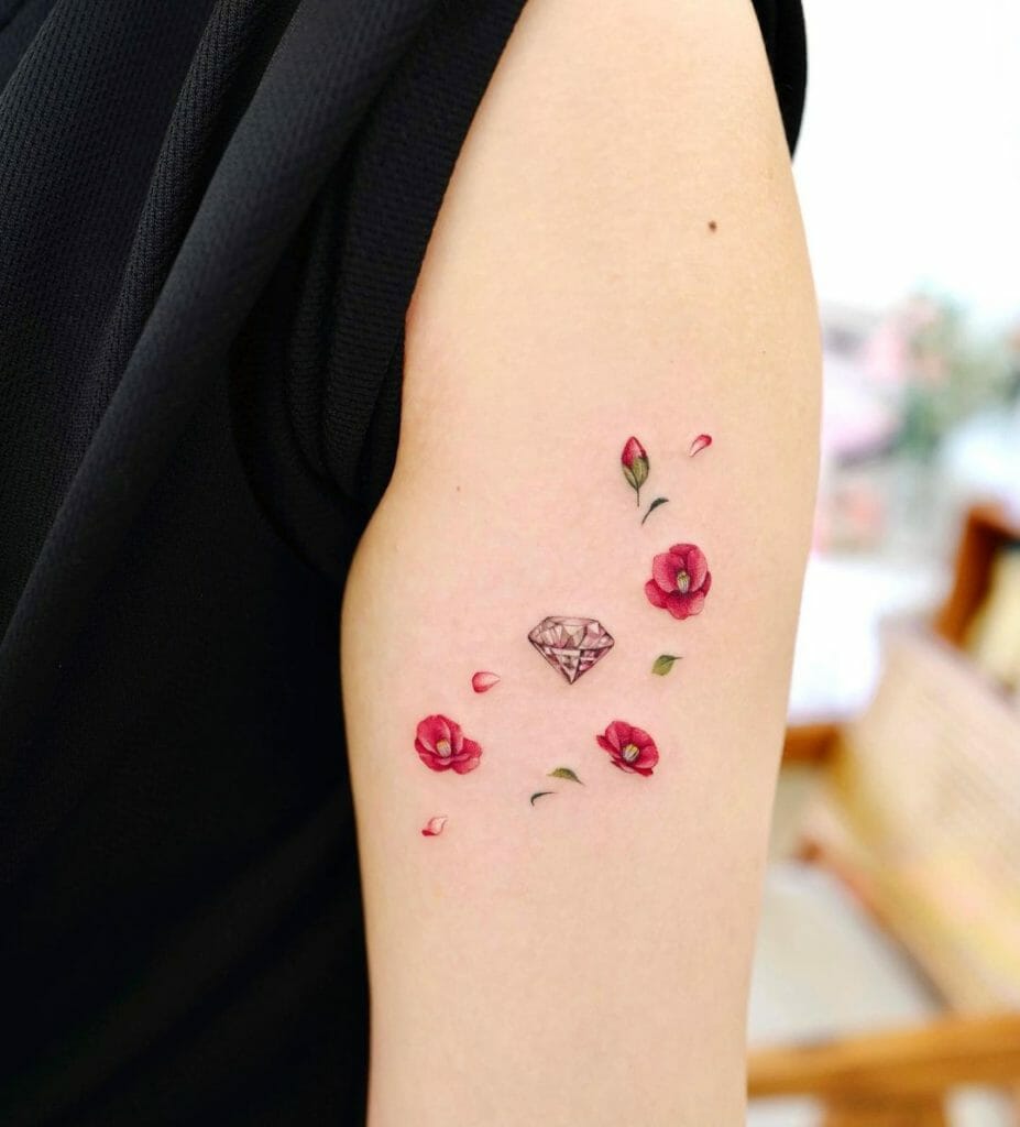 Stunning Minimal Diamond Tattoo Design For The Minimalists