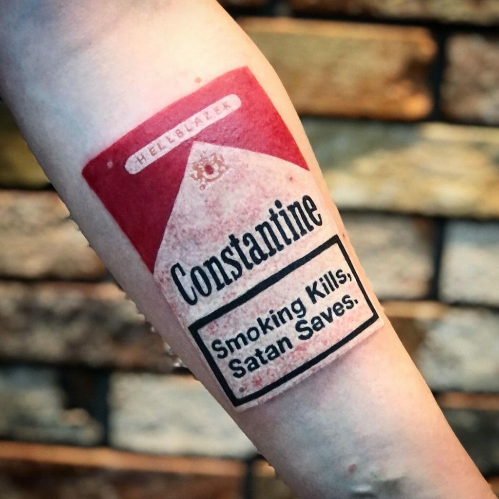 The Constantine Cigarettes Tattoo