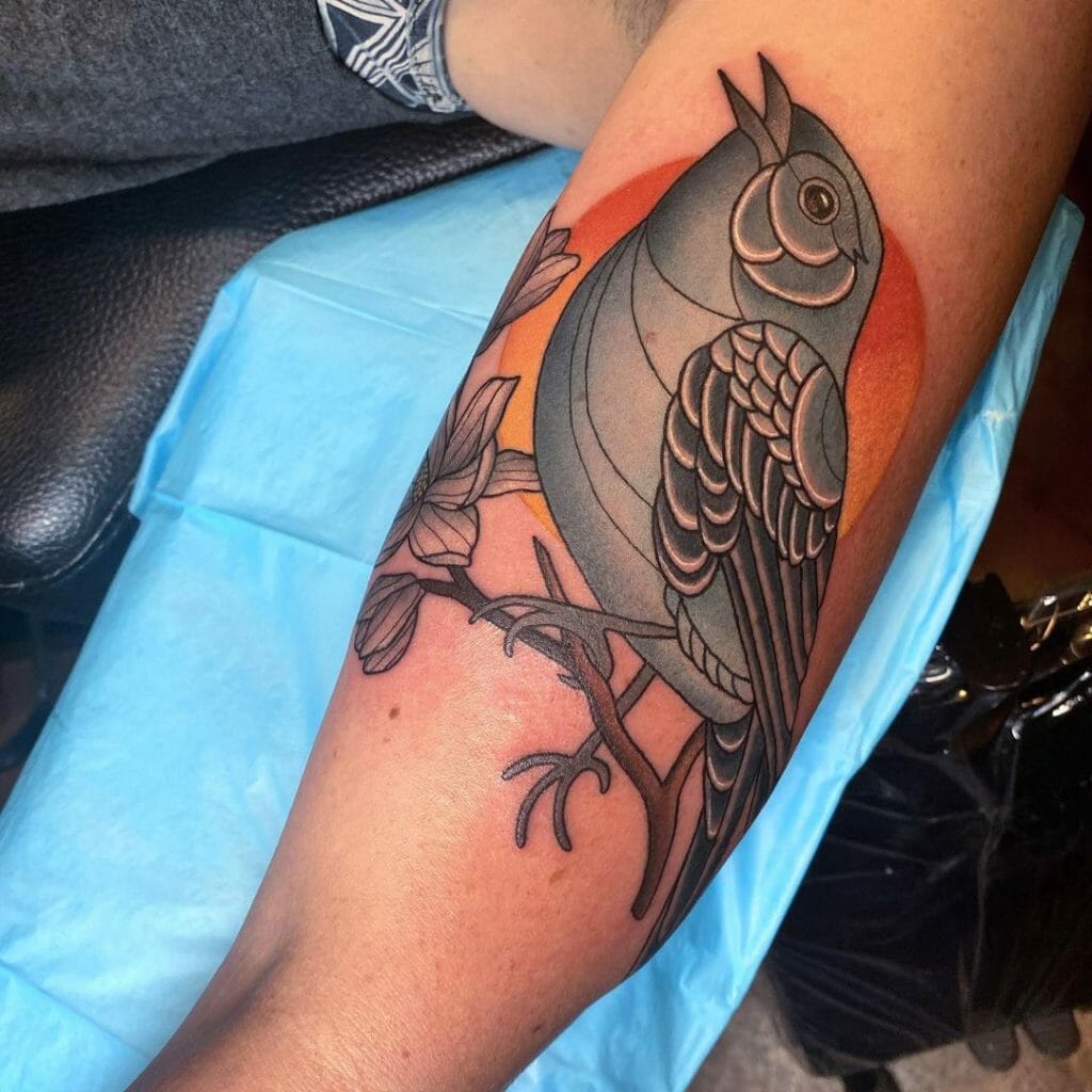 The Magnolia Bluebird Tattoo