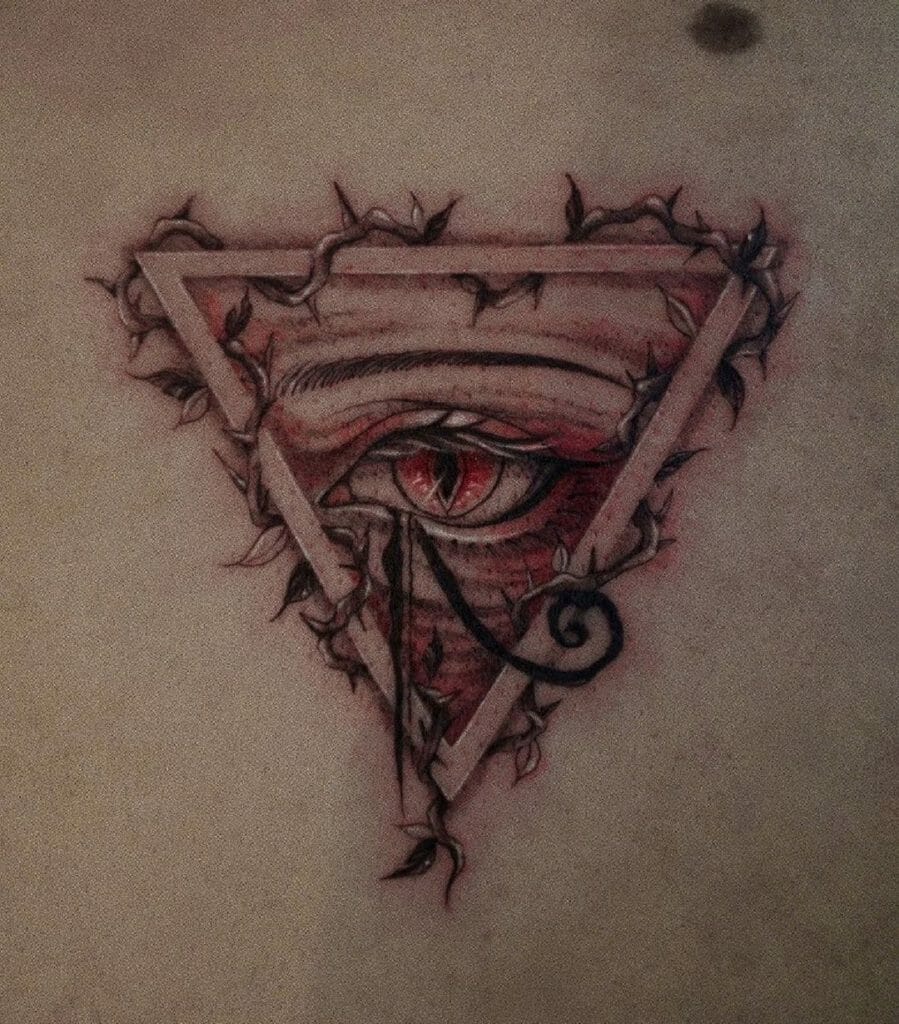 Thorns And Eye Of Horus Tattoo