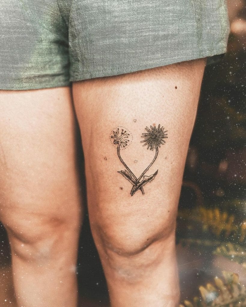 Two Dandelion Tattoo