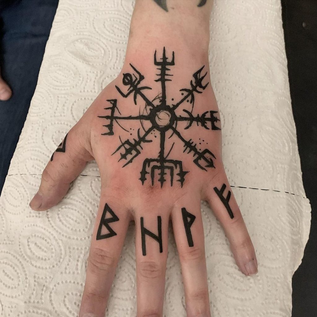 Viking Compass Tattoo For The History Buffs