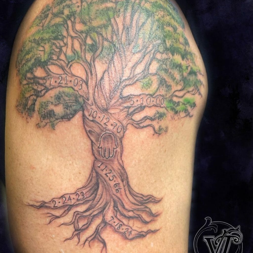 Wonderful Ideas For A Family Tree Tattoo Sleeve