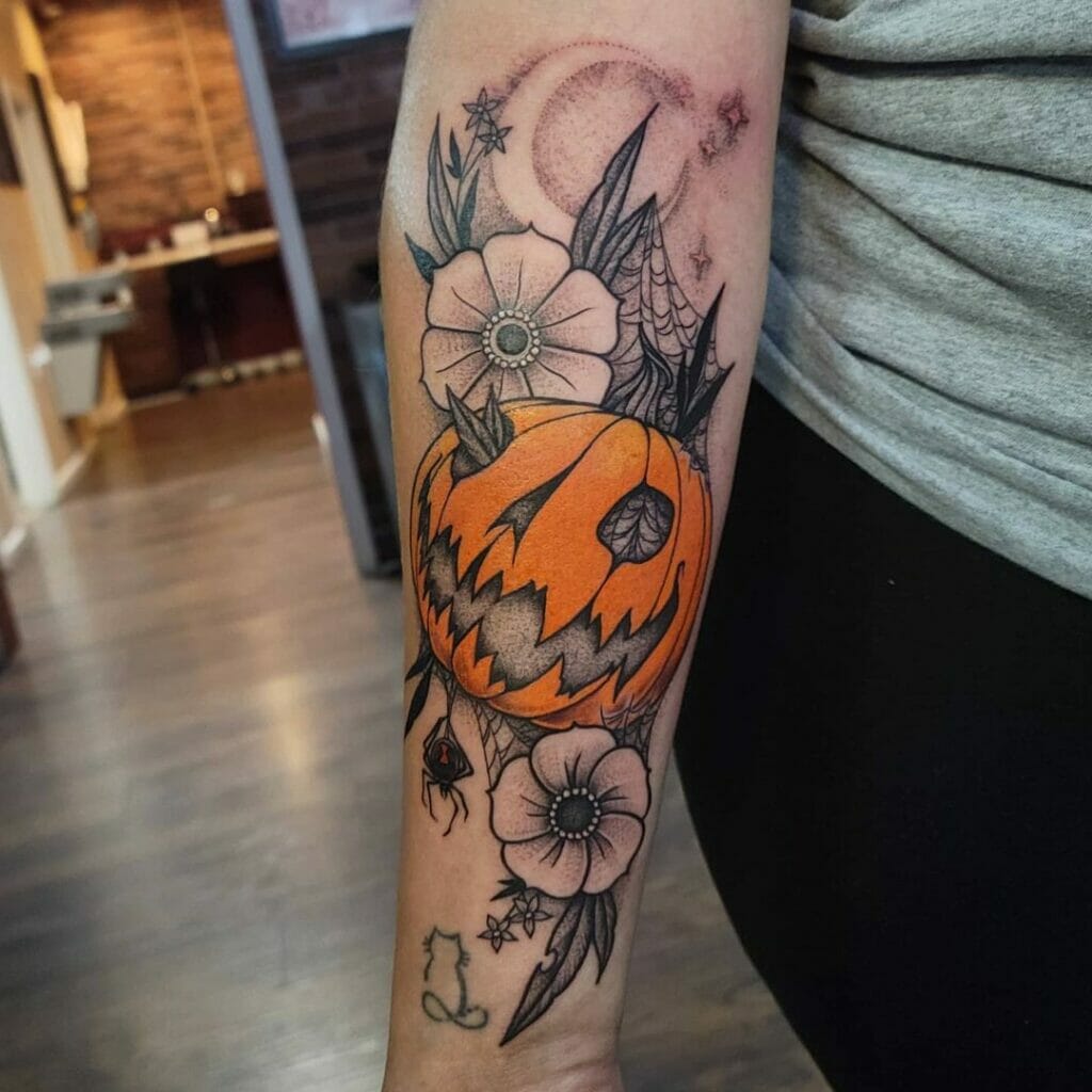 A Halloween Love-Story Jack O Lantern Tattoos