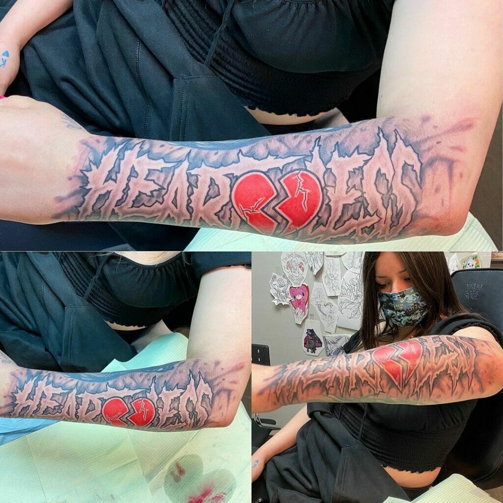 A Tribal Heartless Tattoo