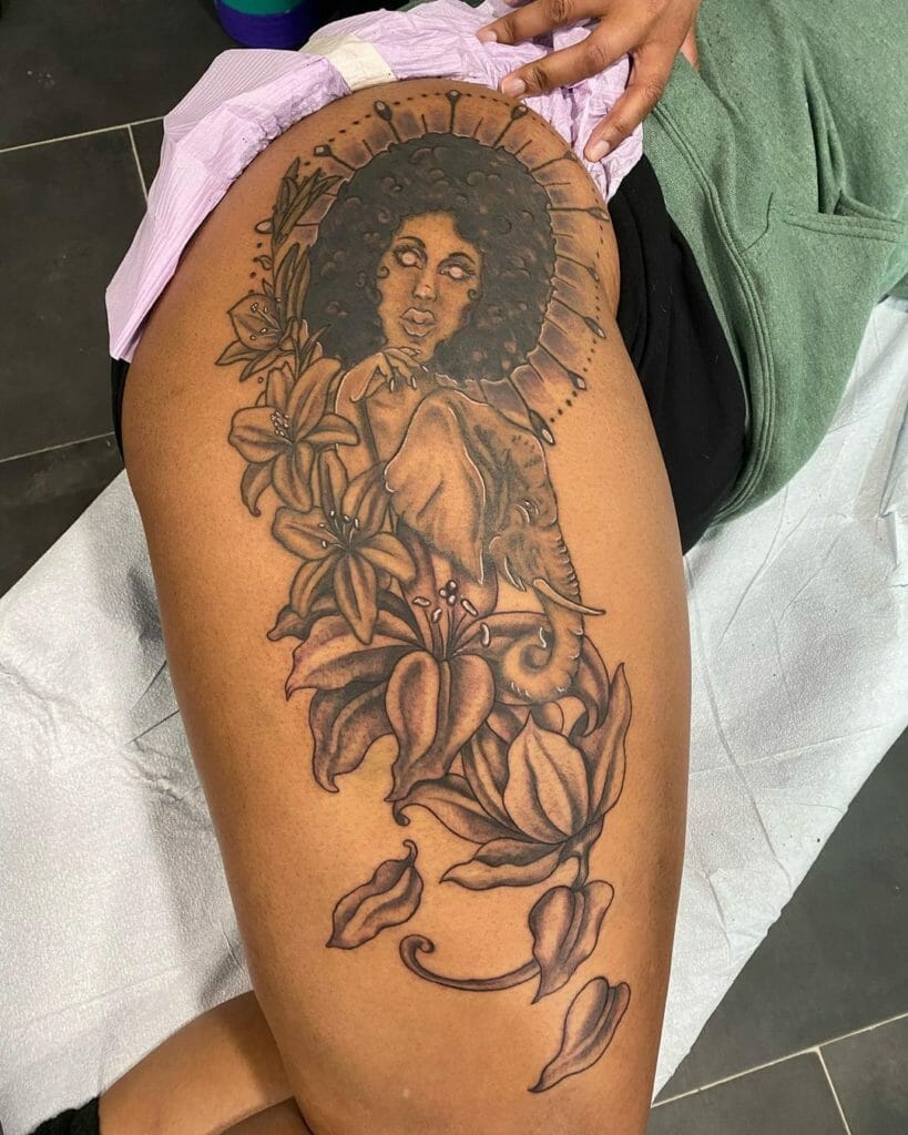 African Goddess Tattoo