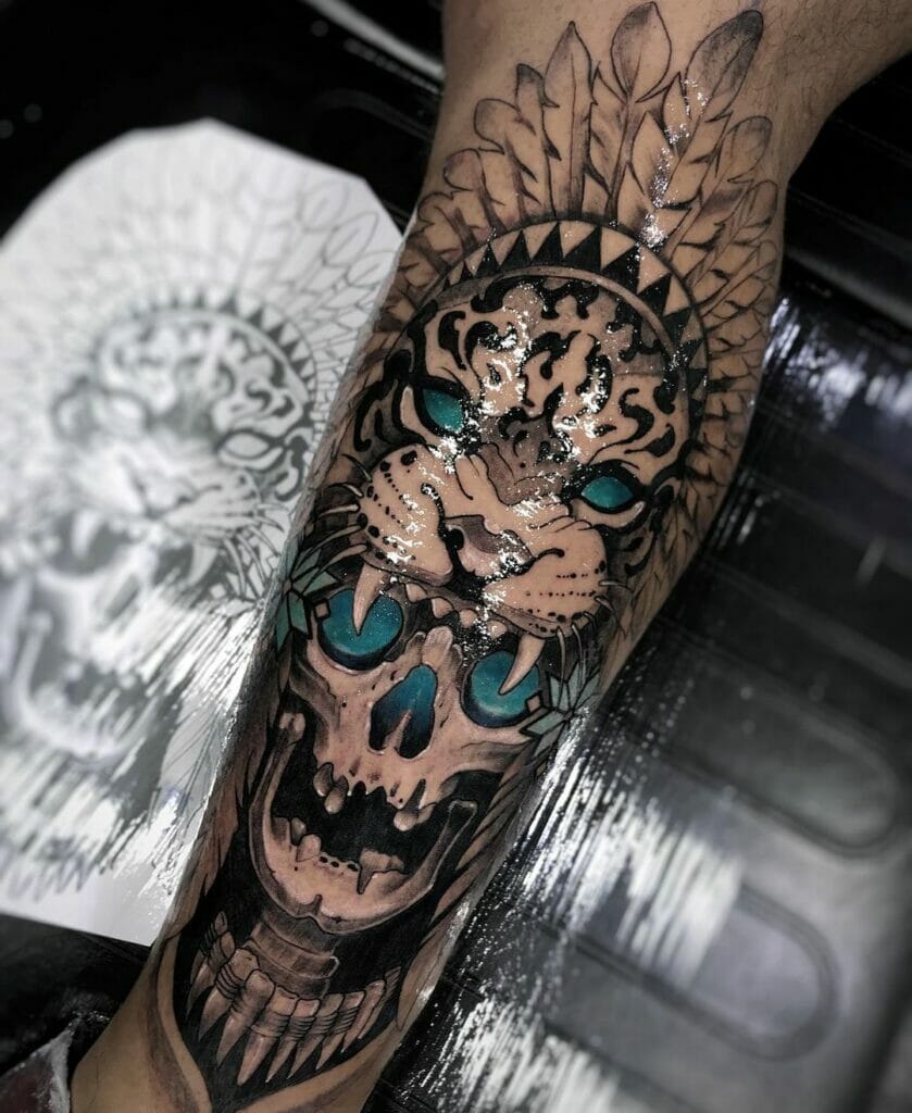 Animal Indian Skull Tattoo
