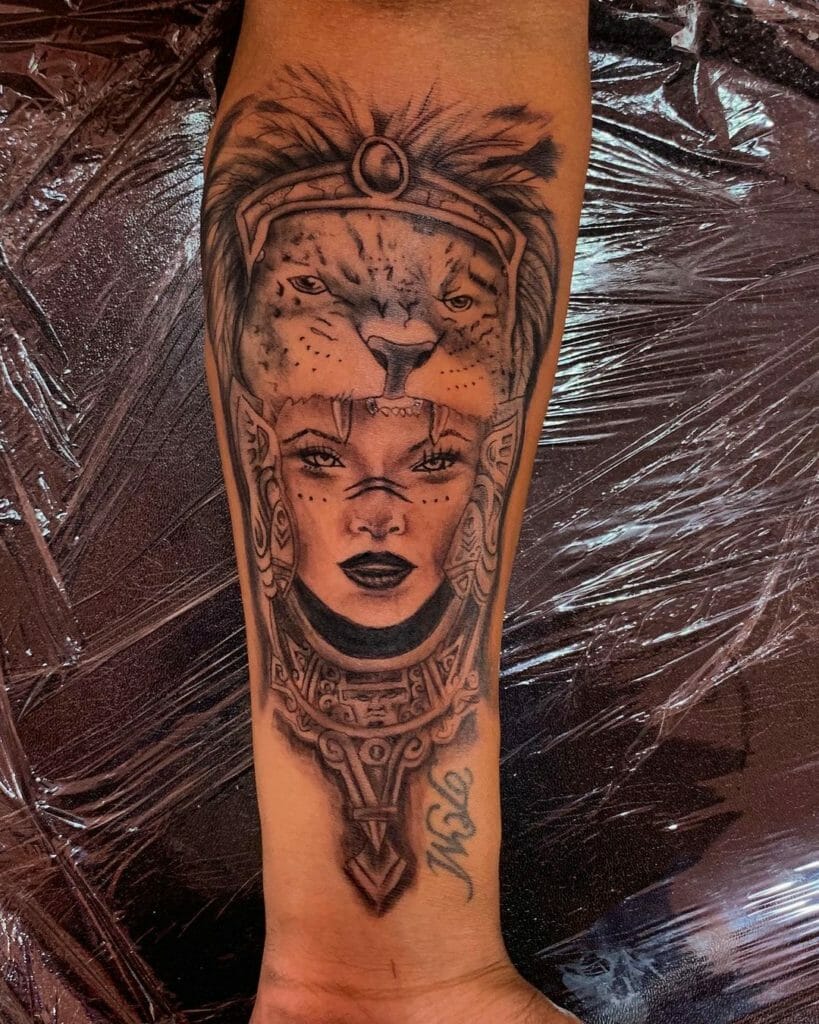 Aztec Goddess Tattoo