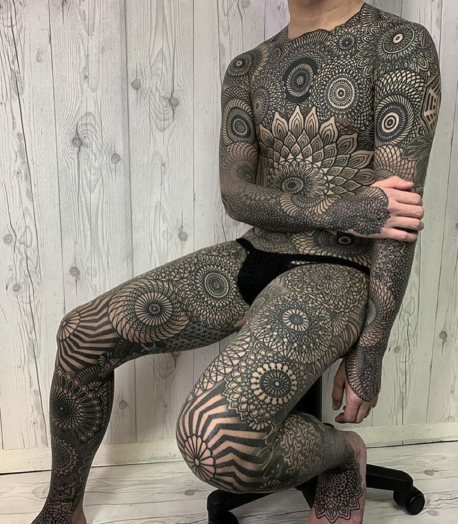 Beautiful Full Body Tattoo Designs With Geometric Patterns