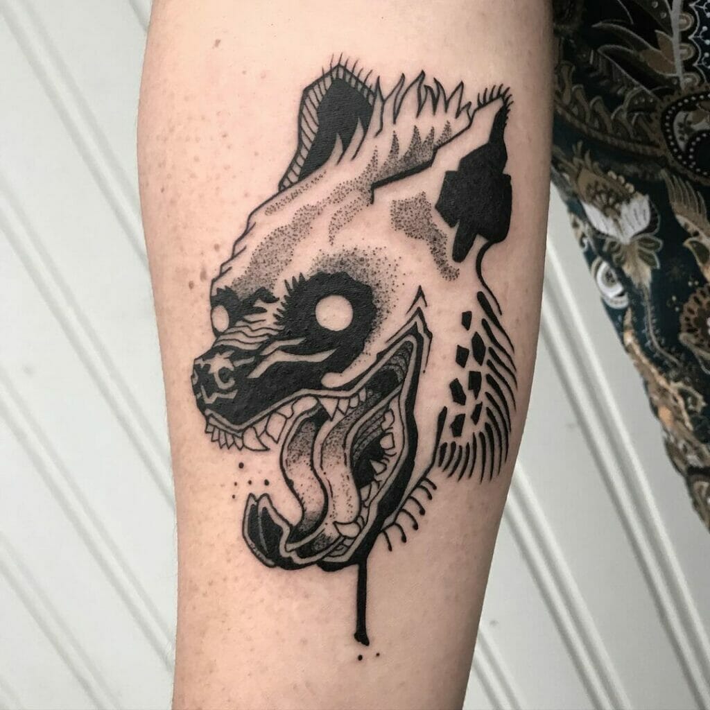 Black Hyena Tattoos