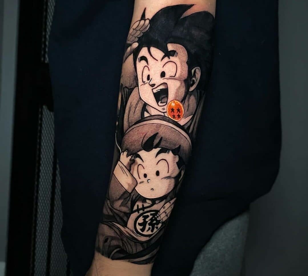 Dragon Ball lovers  Goku and Gohan  True Grit Tattoo  Facebook