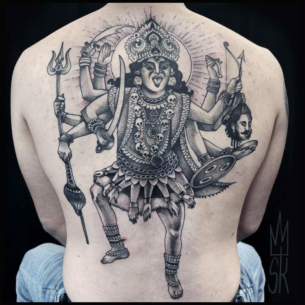 Elaborate Kali Tattoo Designs For Your Back