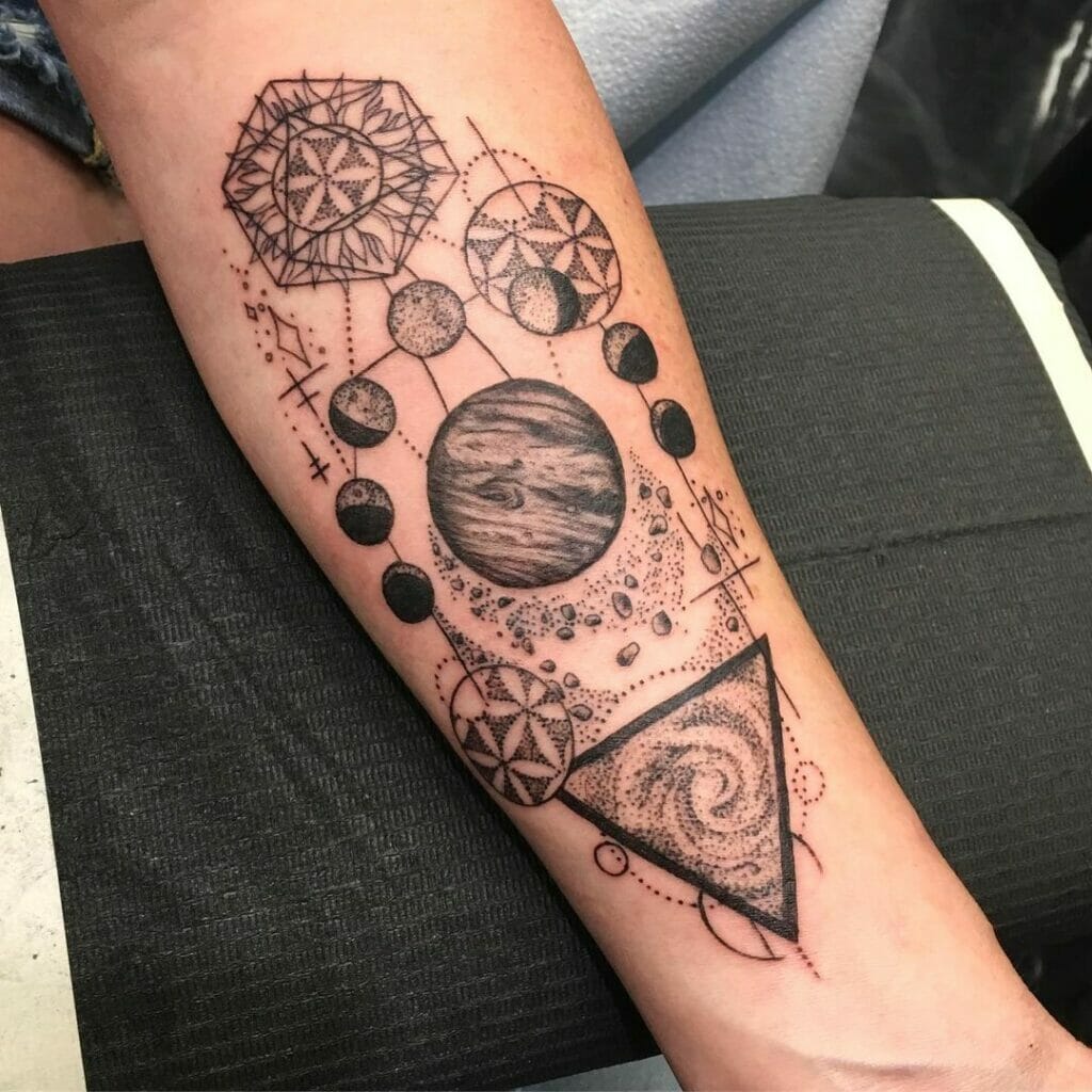 Elaborate Tattoo Designs With The Entire Solar System