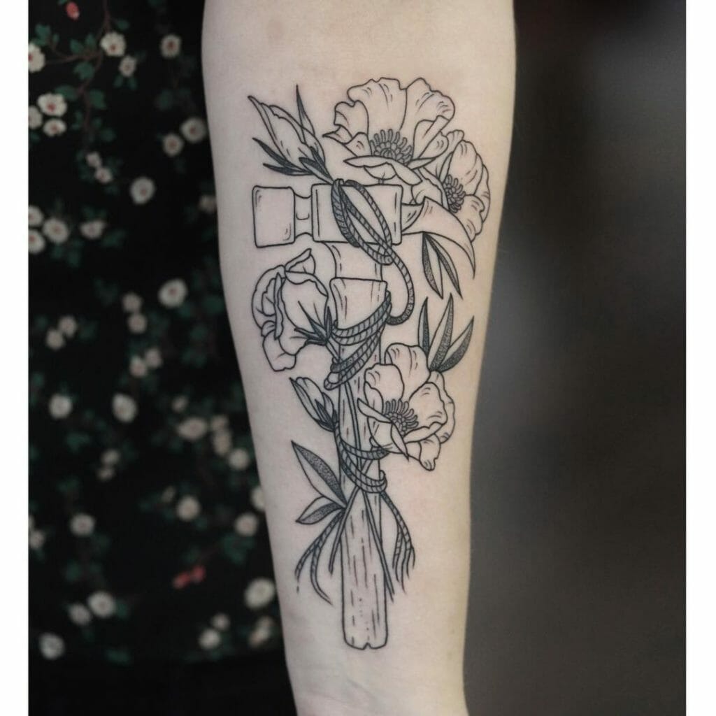 Feminine Representation Of A Hammer Tattoo