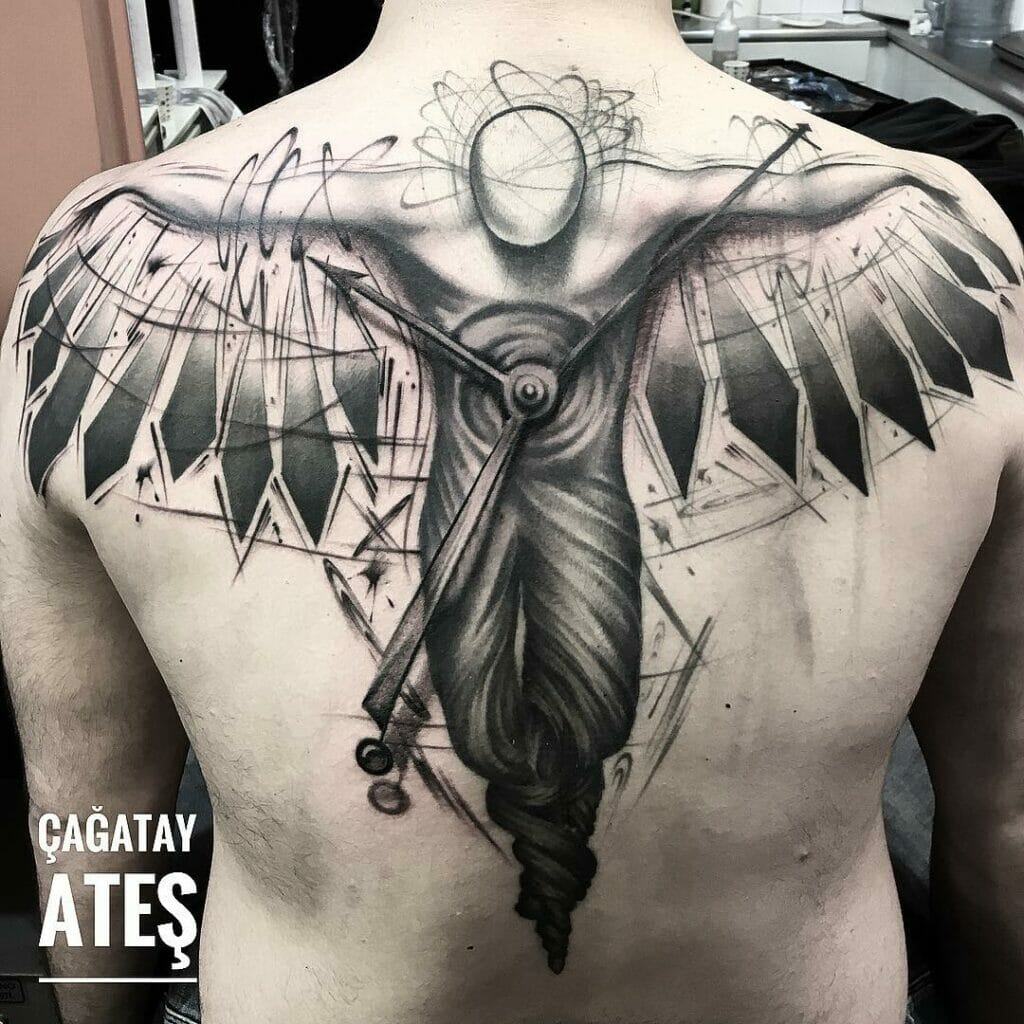 Full Back Icarus Tattoo