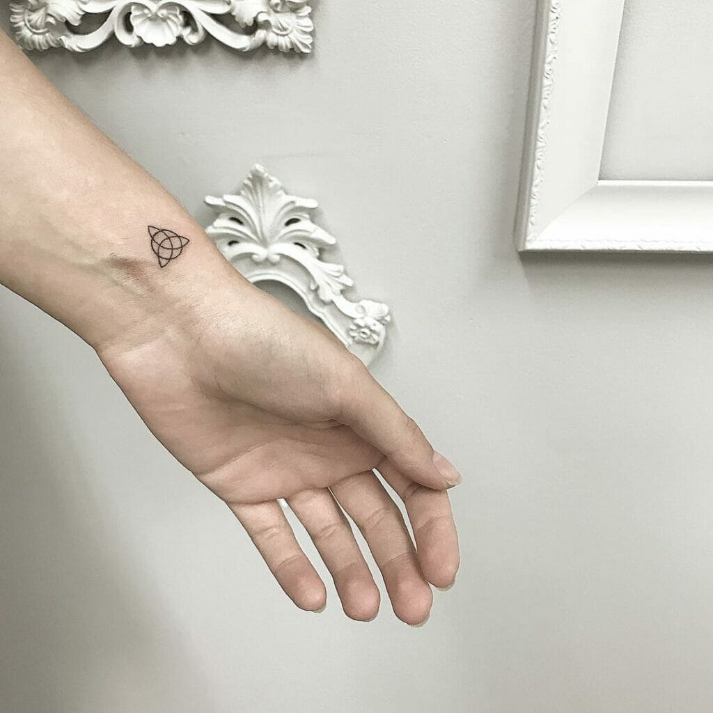 Geometric Knot Tattoo Design