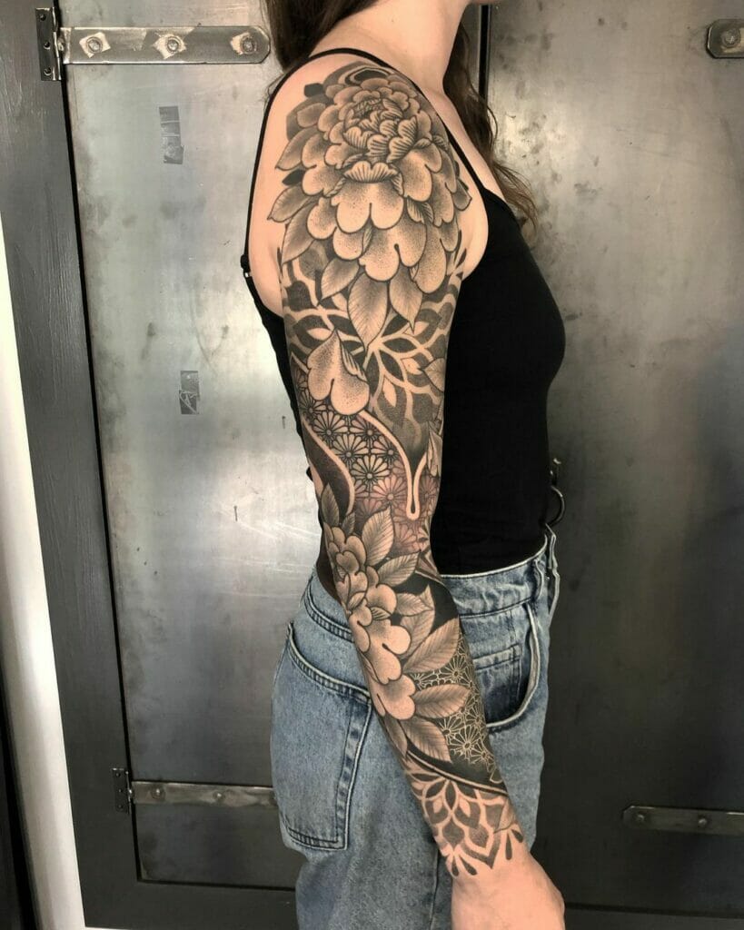 101 Best Geometric Sleeve Tattoo Ideas You Have To See To Believe! - Outsons