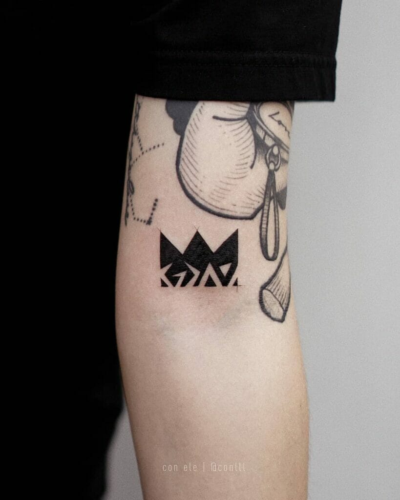 God Is Greater Than The Highs And Lows Tattoo With A Crown