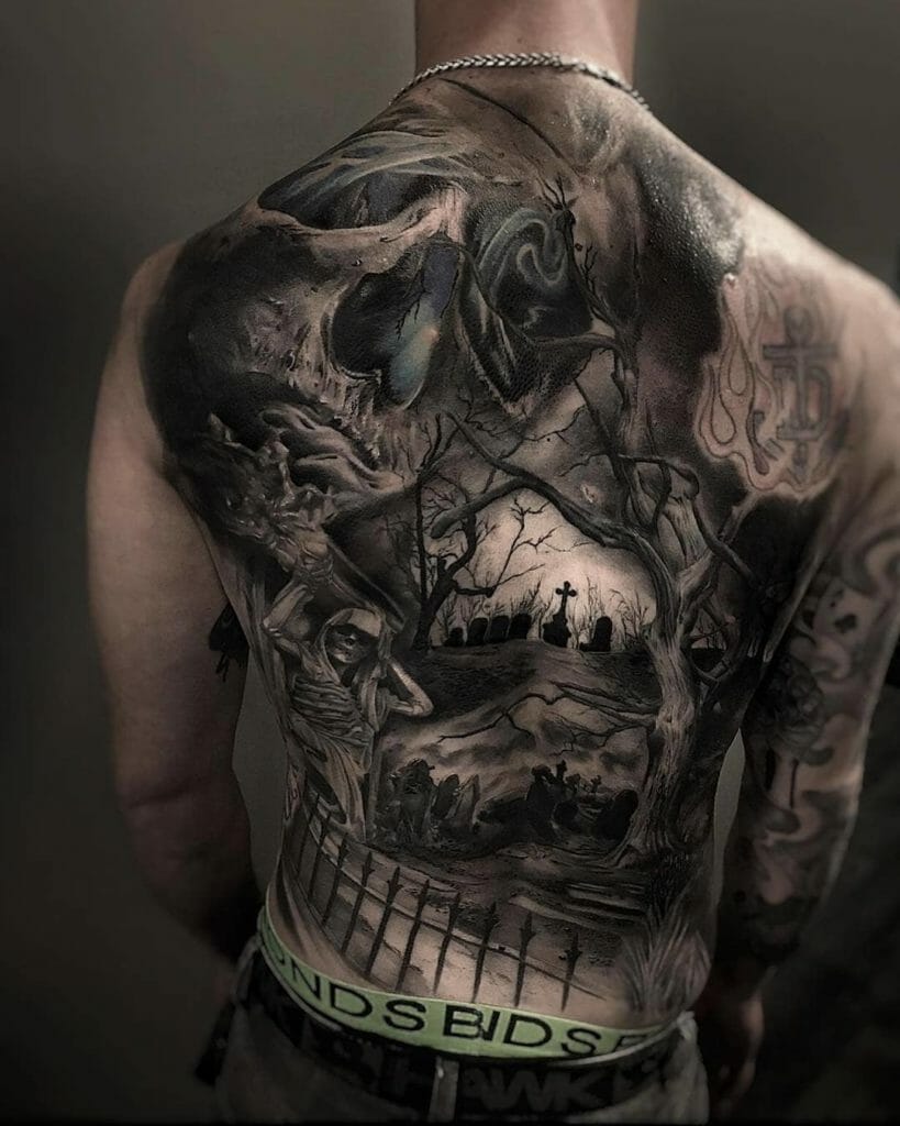 101 Best Graveyard Tattoo Ideas You Have To See To Believe! - Outsons