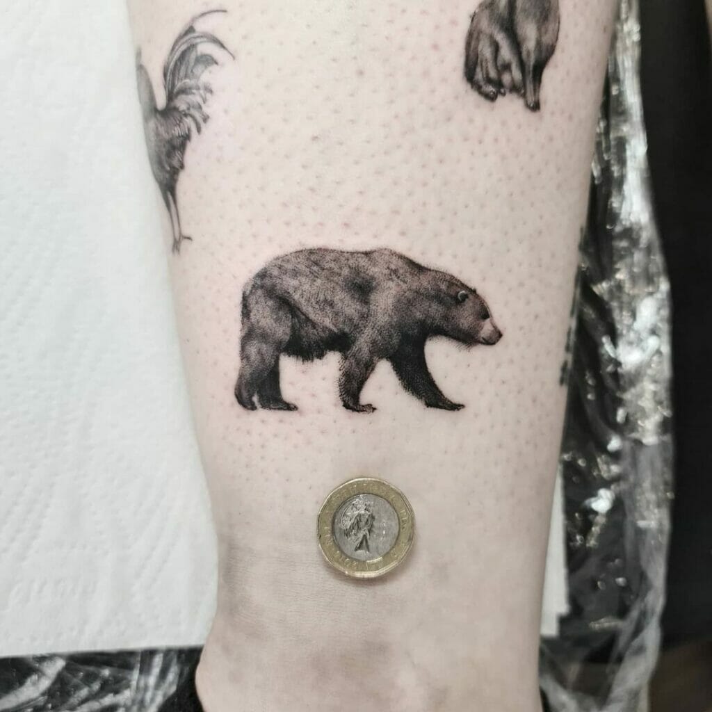 Grizzly Bear Silhouette Tattoos