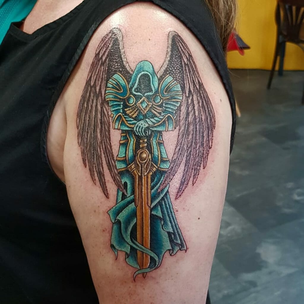Guardian Angel Of Death Tattoos