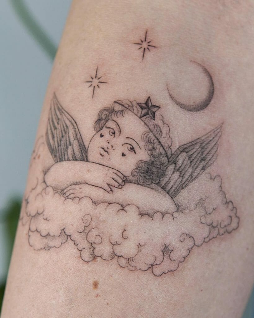 Guardian Baby Angel Tattoos