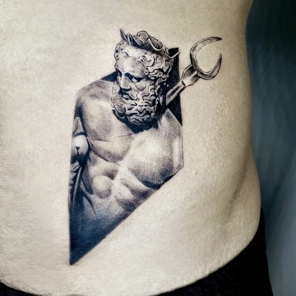 Hades In A Rhombus Tattoo Designs For Men