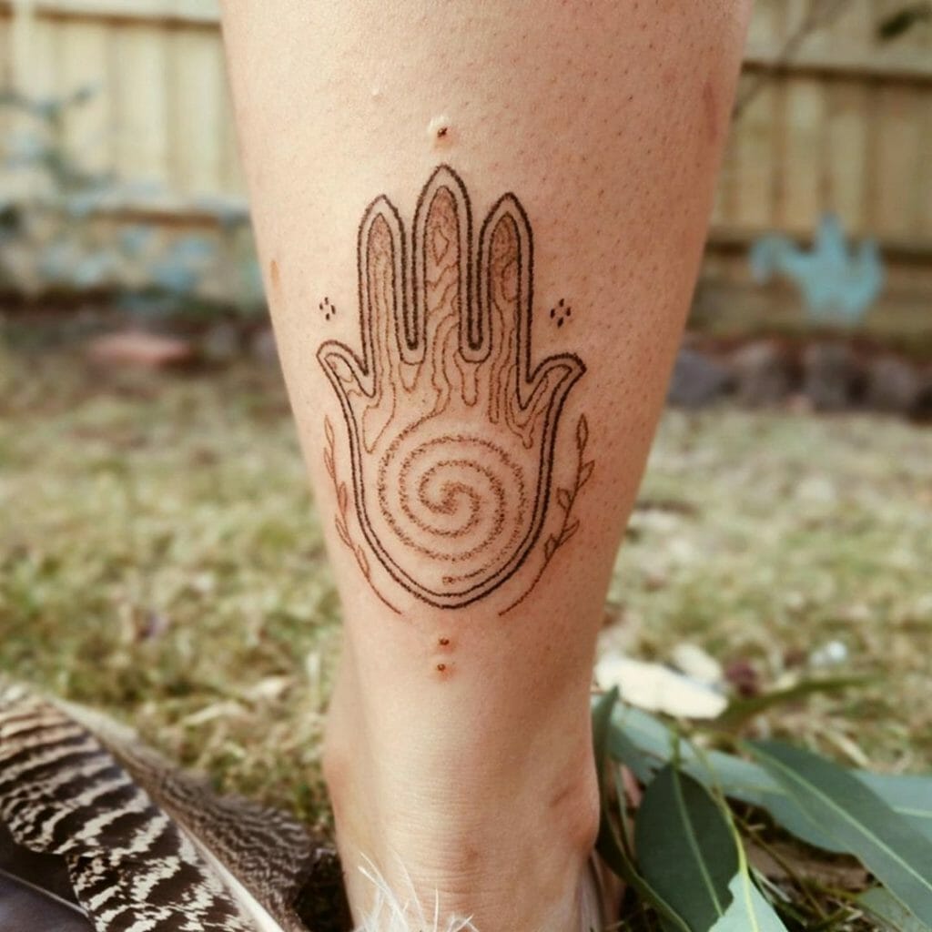 Handspoked Hamsa Tattoo