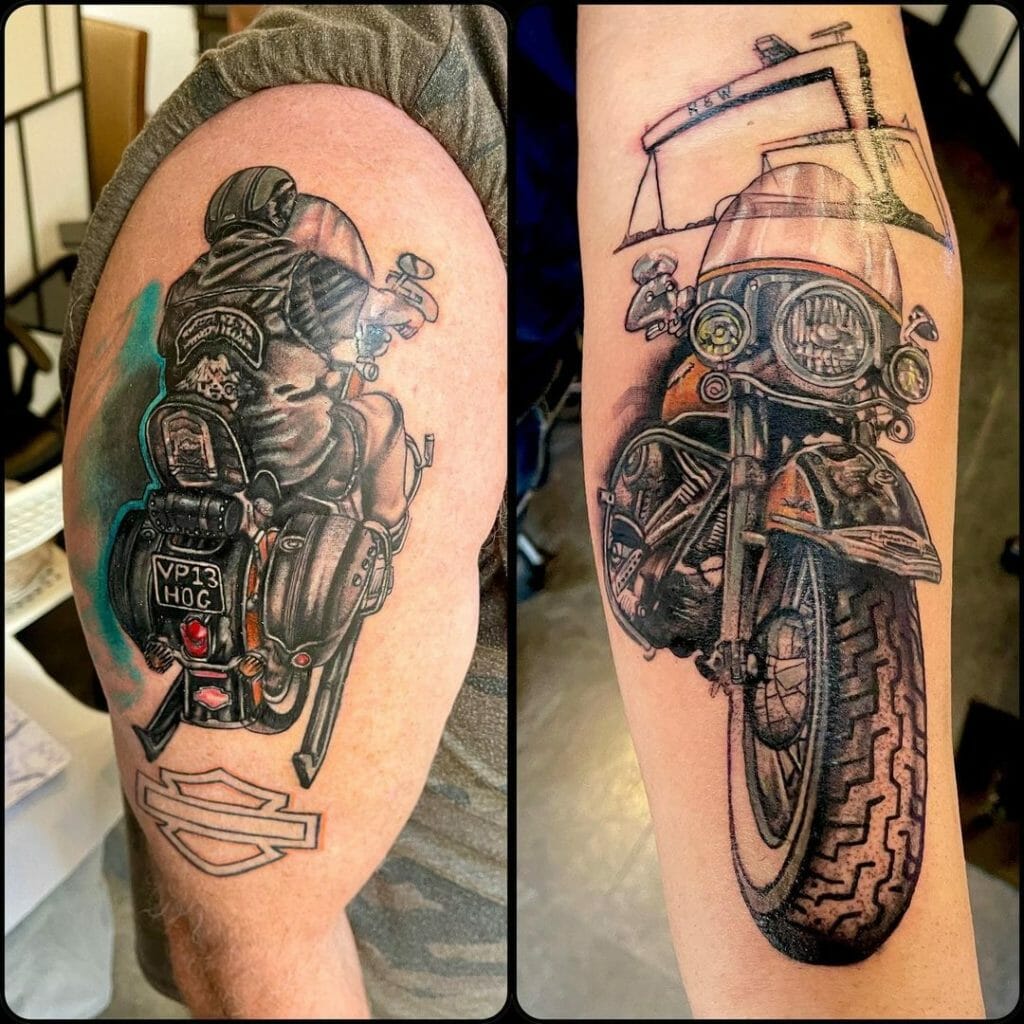 101 Best Harley Davidson Tattoo Ideas You Have To See To Believe! - Outsons
