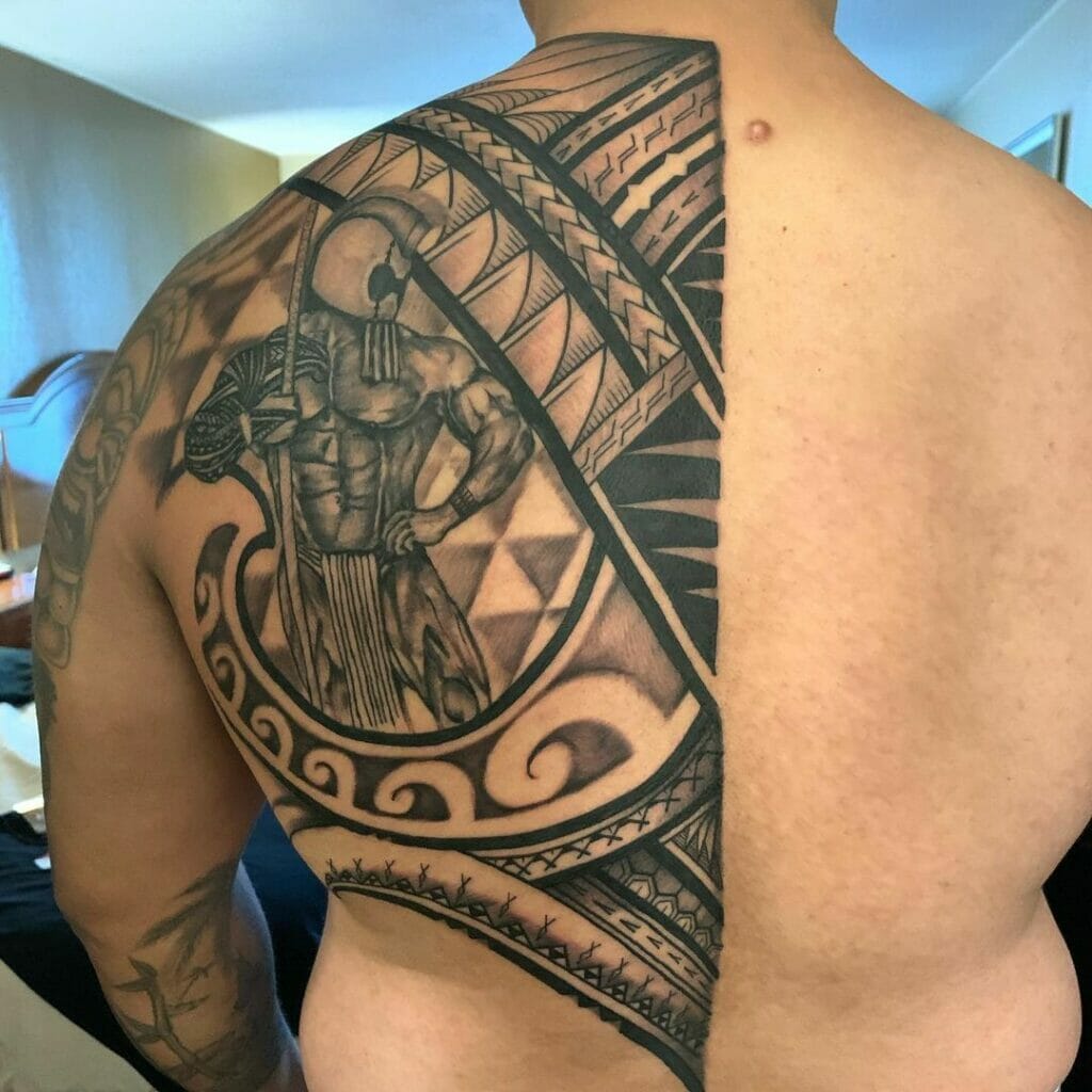 Hawaiian Tribal Tattoos On Back