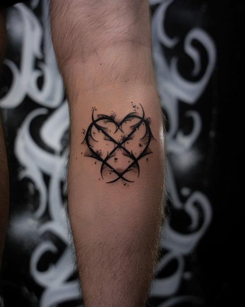 Heart Tattoo With A Letter
