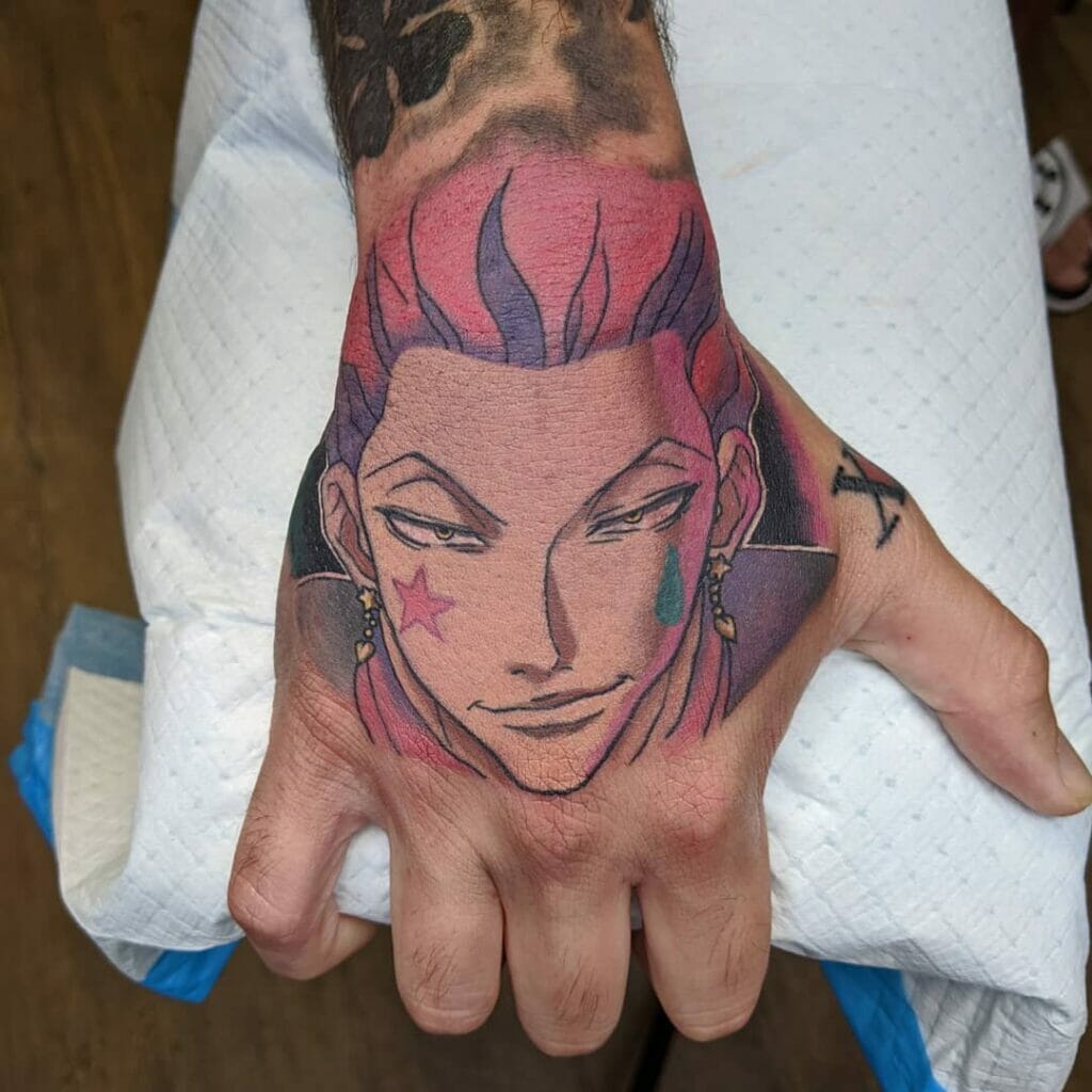 Hisoka Face Tattoo