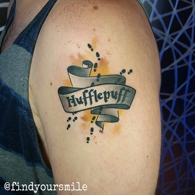 Hufflepuff Marauder's Map Tattoo