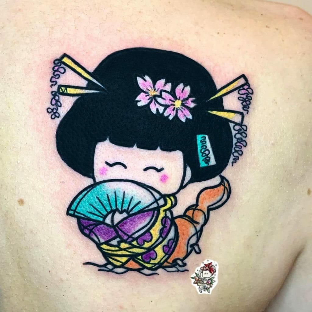 Ideas For Adorable And Cute Geisha Tattoo