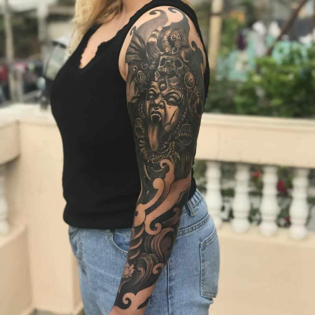 Ideas For Kali Tattoo Sleeve For Your Arm