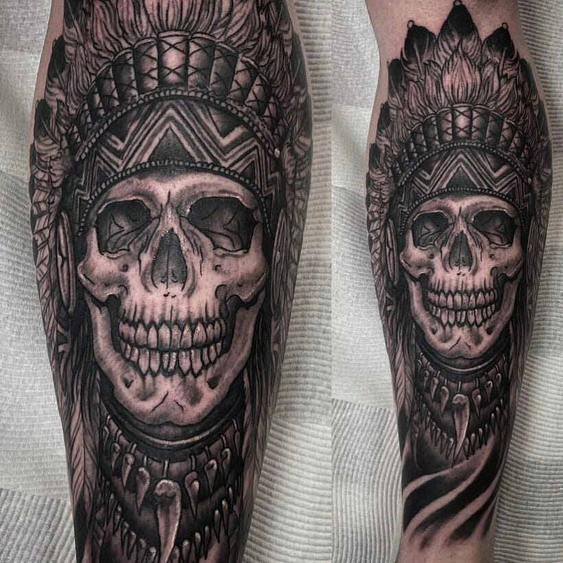 Indian Skull Tattoo