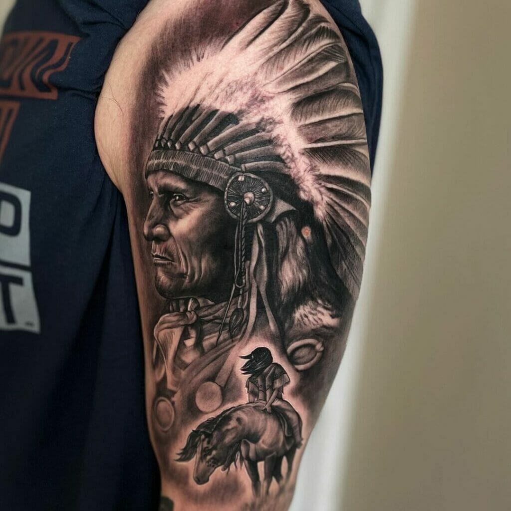 Indian Sleeve Tattoo