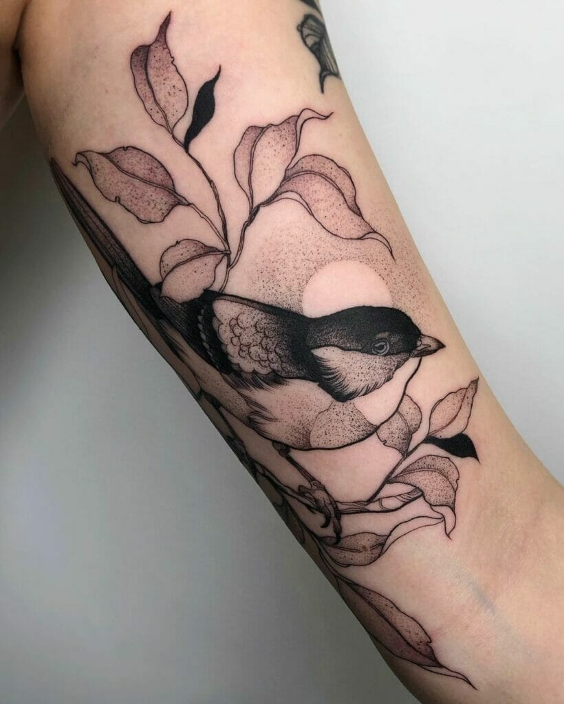 Inner Arm Bird Tattoo