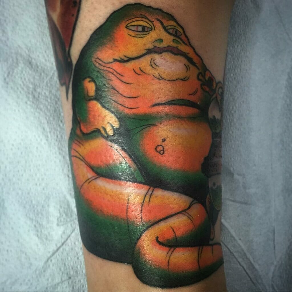 Jabba The Hutt Slug Life Tattoo