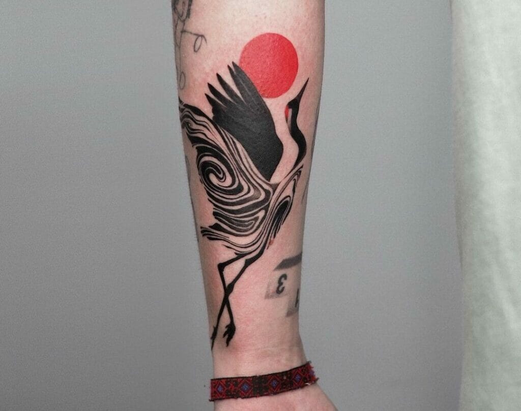 Japanese Crane Tattoos