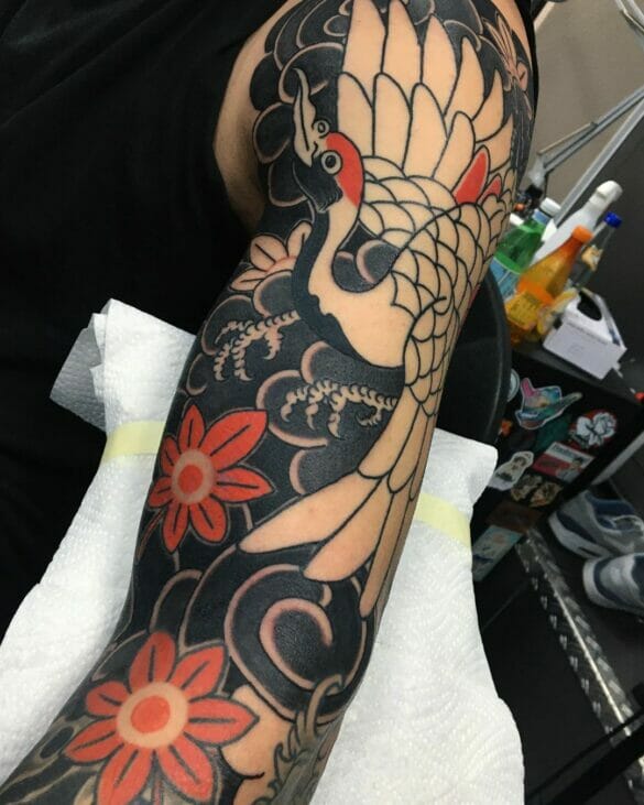 Japanese Sleeve Tattoo 585x731 