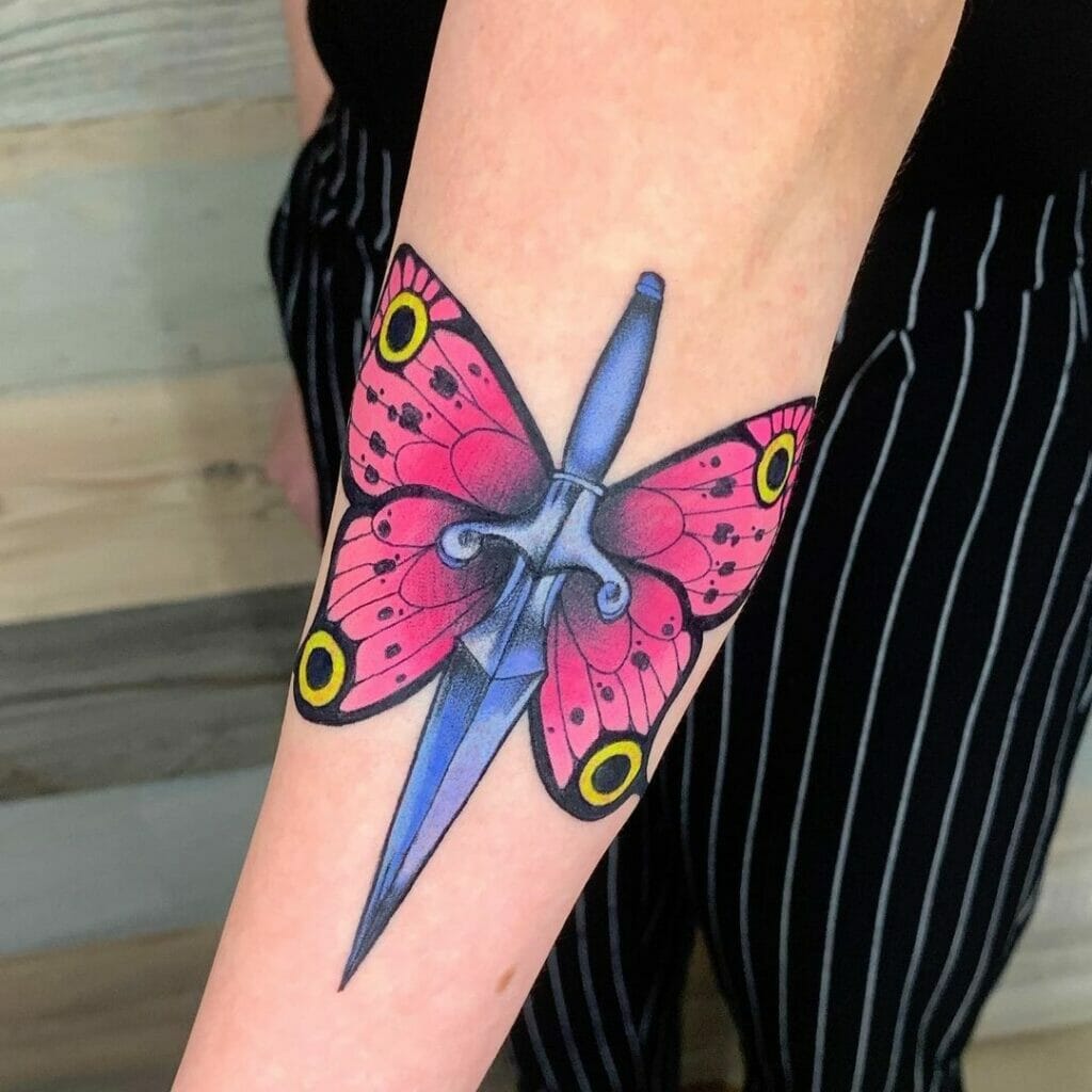 Jolyne Cujoh Butterfly Tattoo for Fans