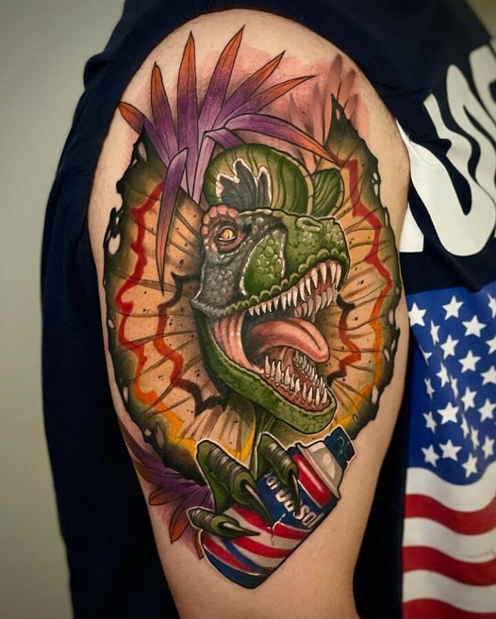 Jurassic Park Slash Tattoos