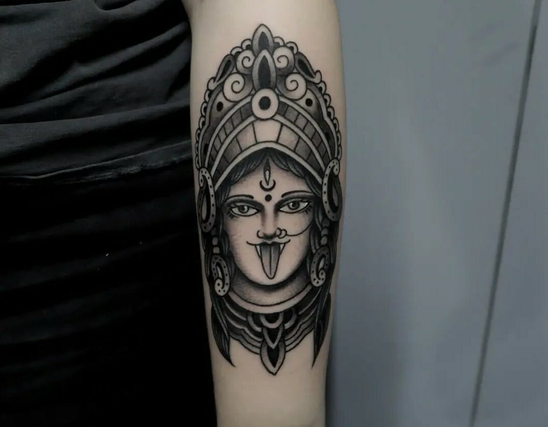 Buy PNG SVG DXF File Kali Indian Hindu Goddess Evil Slayer Tattoo Stencil  for Cricut Vinyl Cutter Online in India - Etsy