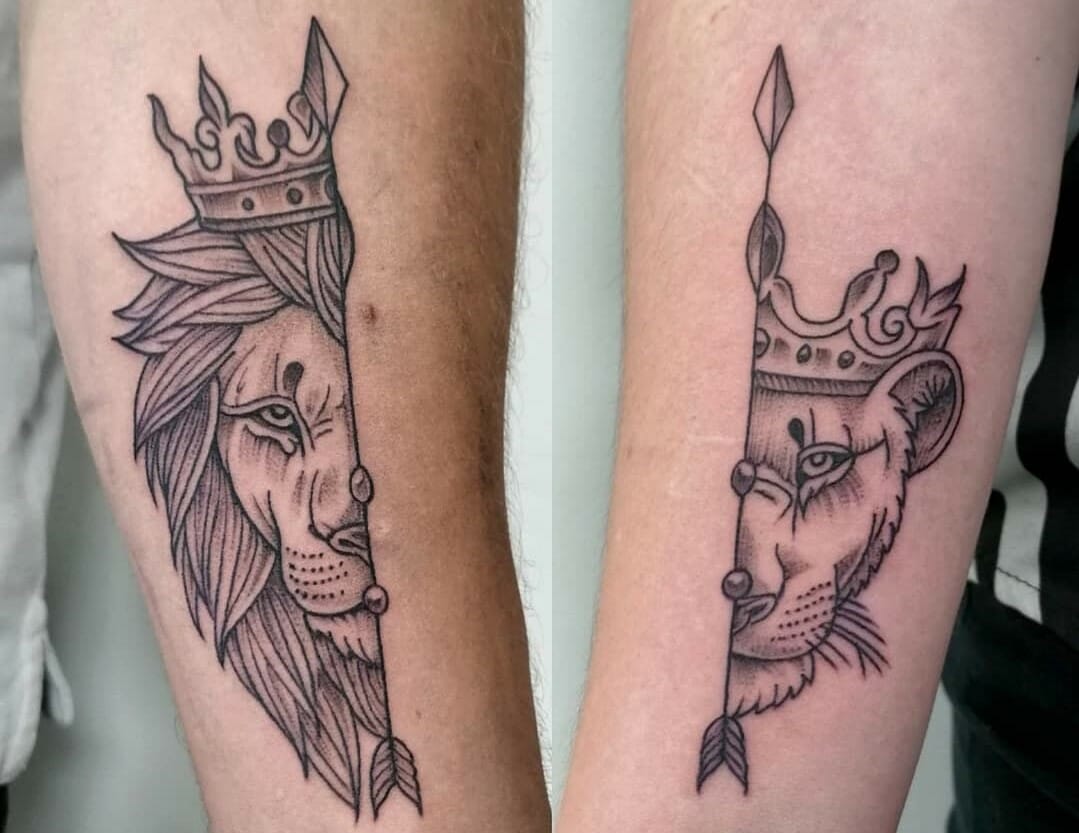 Matching crowns w/ True Love - Fishink Tattoo