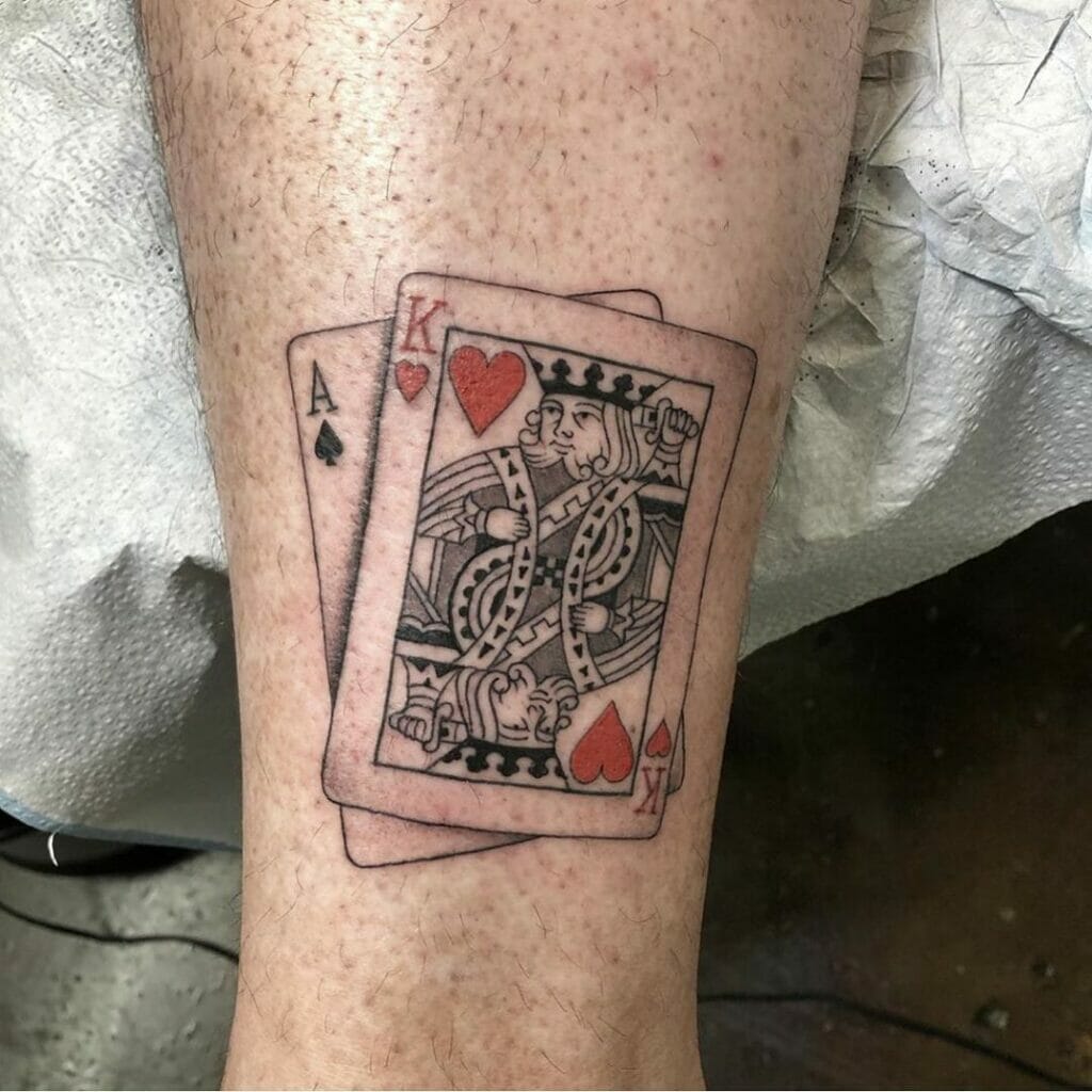 King Of Hearts And Ace of Spades Tattoo